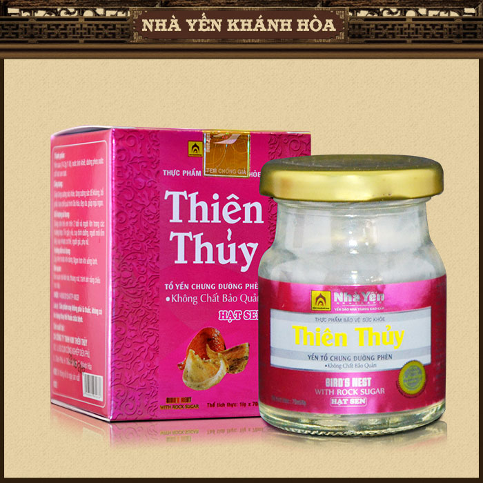 Nước yến sào Thiên Thủy có đường vị hạt sen loại 1 lọ Y081