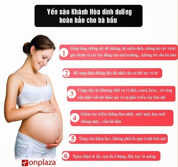 Yến sào tốt  cho phụ nữ mang thai